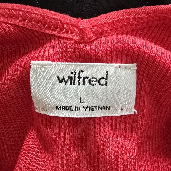 Wilfred Aritzia Thong Ruffled Red Bodysuit - Picture 3 of 3